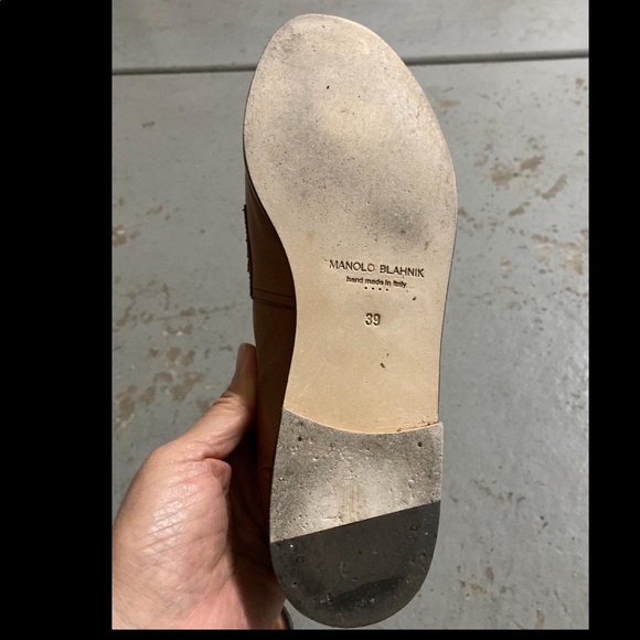 Coveted 2017 Manolo Blahnik Brown Leather Loafers 39 - Picture 9 of 10